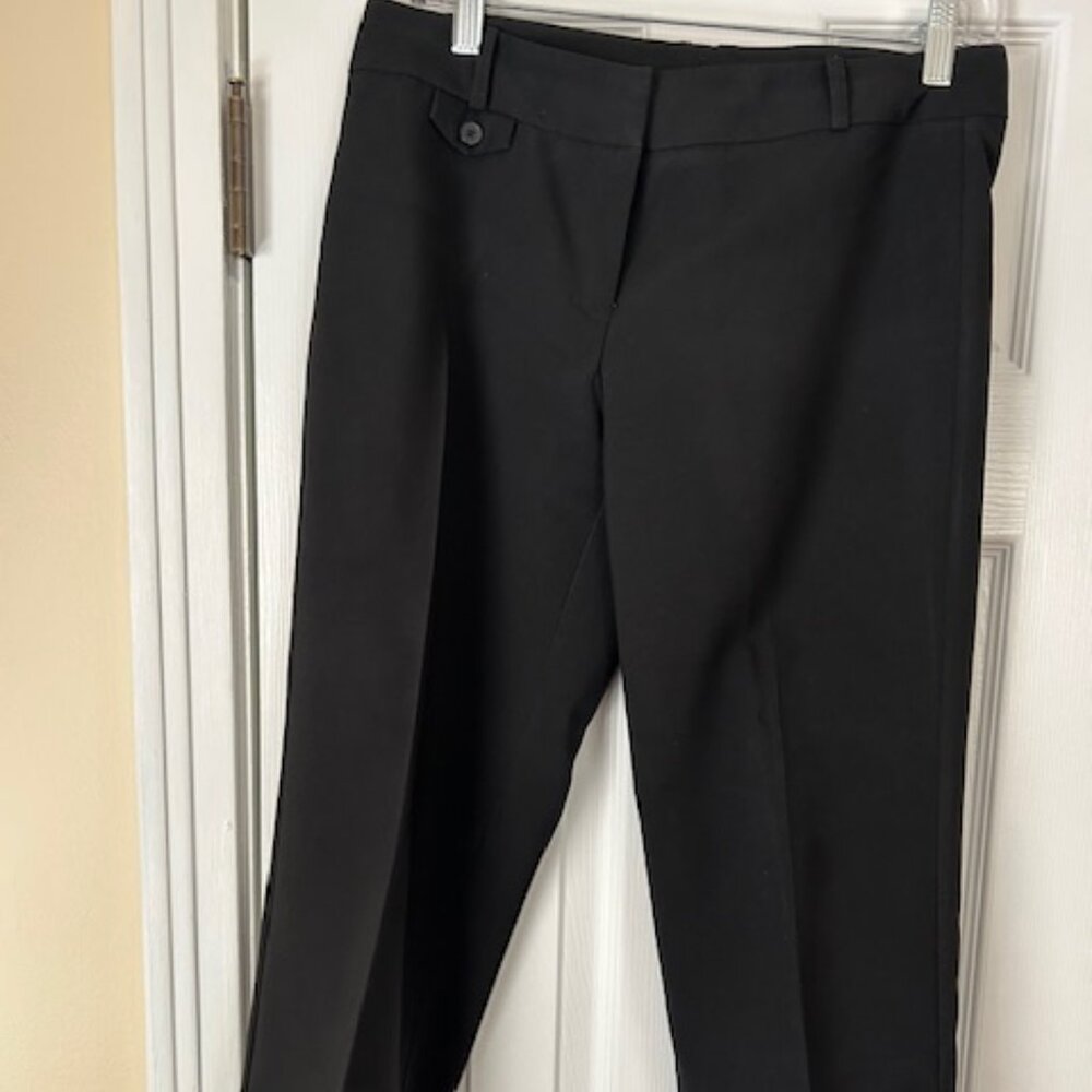 Black Straight Leg Trousers - Misses Size 4